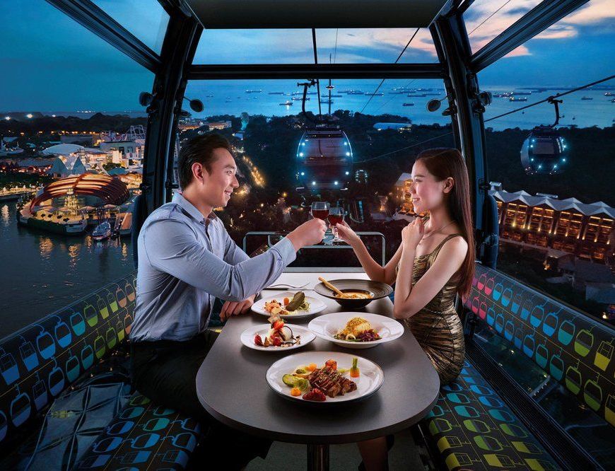 Dine at Cable Car Top Food Experience Need To Try eat In Singapore