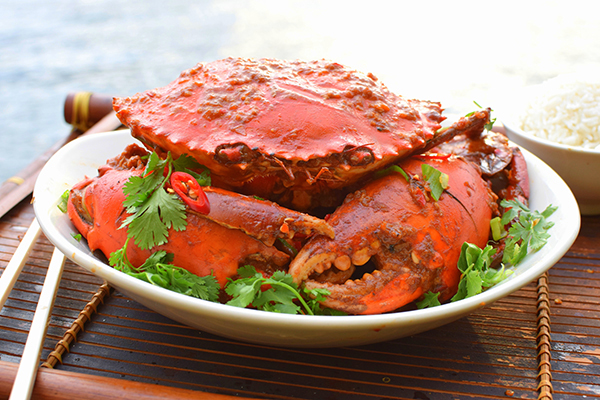Chili Mud crab - top best Singaporean Street Food